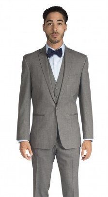 Grey Notch Lapel Suit